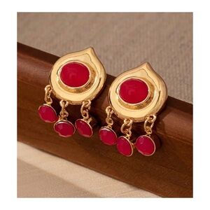 FAUX GEMSTONE EARRINGS